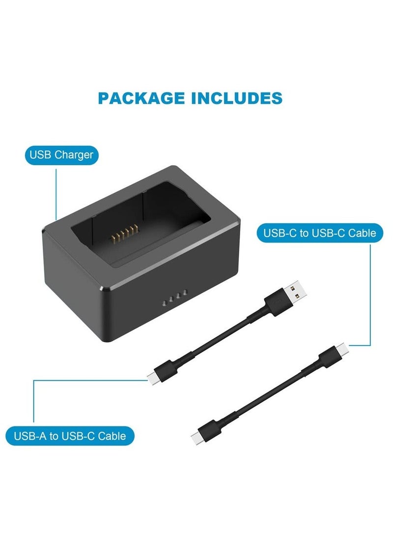 Y&D - Battery Charger for DJI Mavic Mini 3 Pro, USB Charging Hub with Two Cables, Support QC3.0 PD Fast Charging, Accessories - Image 1