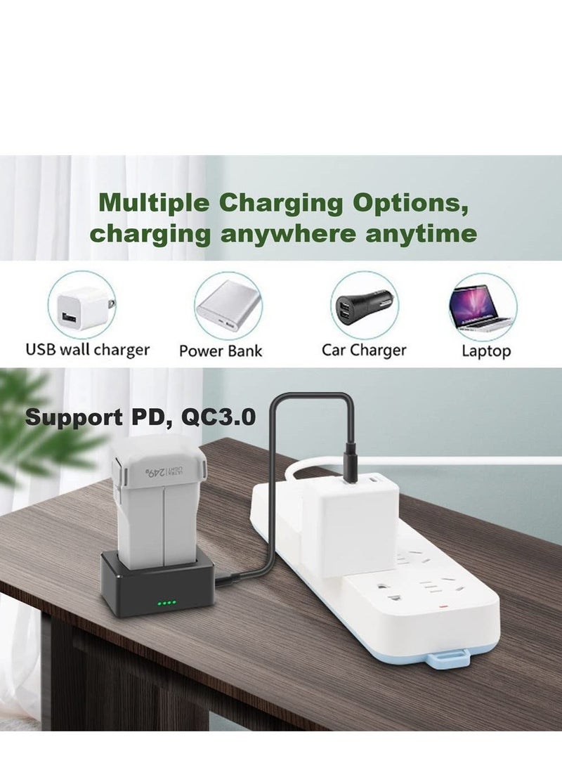 Y&D - Battery Charger for DJI Mavic Mini 3 Pro, USB Charging Hub with Two Cables, Support QC3.0 PD Fast Charging, Accessories - Image 1