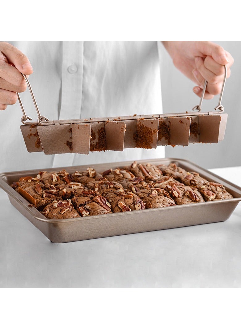 general Brownie baking pan square non-stick cake mold thickened baking tool set for daily enjoyment - Image 1