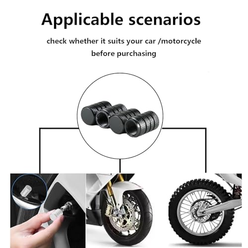 Zytiqt 16 Pack Car Tyre Valve Caps, Durable Valve Stem Caps for Car, Aluminum Alloy Tire Valve Cap Set for Car Truck Motorcycle SUV and Bike, Includes Gold, Blue, Silver, Black Colors - Image 3