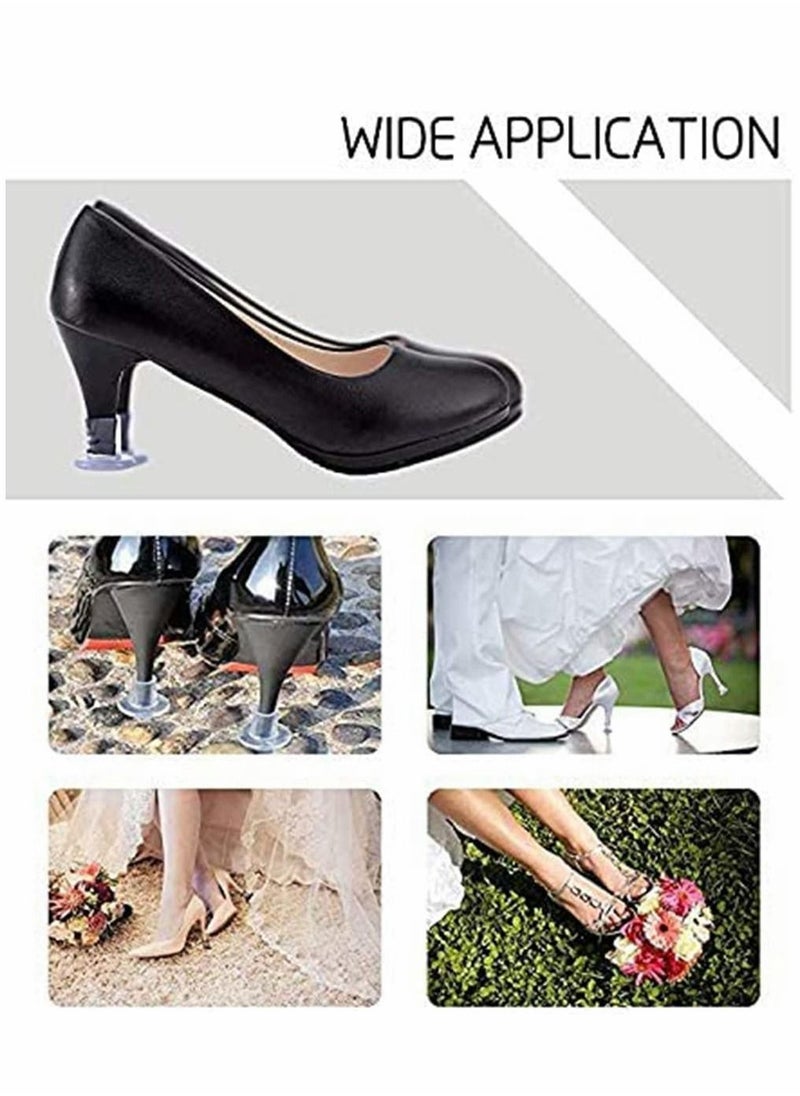 Excefore - 15 Pairs Heel Protectors for Shoes Stiletto High Heel Protectors, Savers Stoppers Covers Perfect for Weddings, Races, Formal Occasions - Protecting from Grass, Gravel, Bricks & Cracks - Image 1