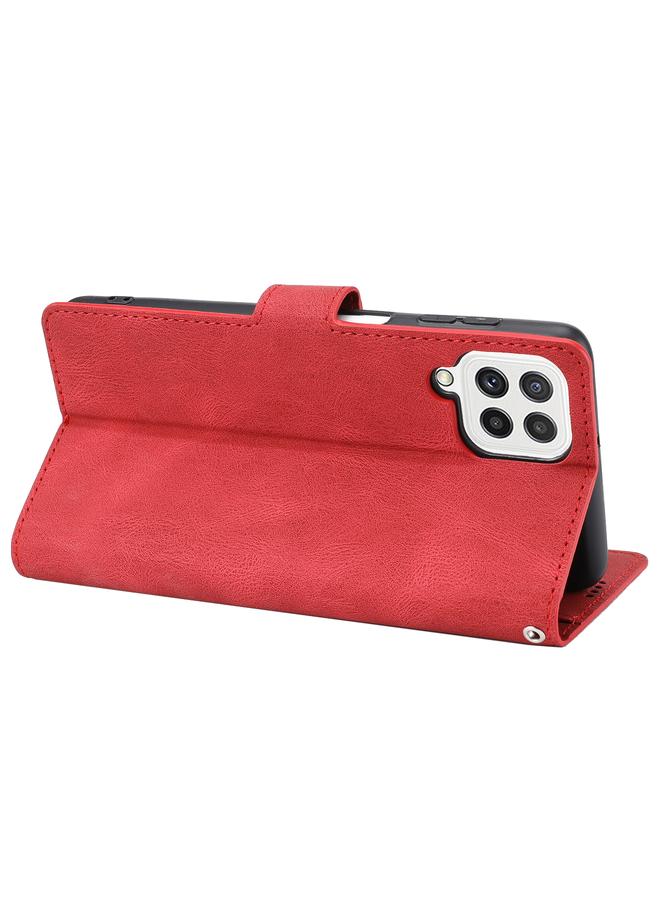 S-TOP Case For Samsung Galaxy A22 4G / M32 4G Fantasy Classic Skin-feel Calfskin Texture Magnetic Buckle Horizontal Flip PU Phone Leather Case with Holder & Card Slot & Wallet - Image 5