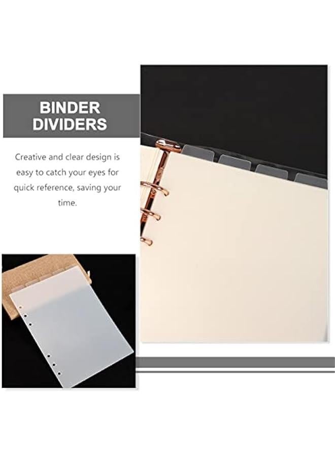 Arabest A5 Plastic Folder Divider Tabs with Removable Adhesive for Professional Binders and Planner Inserts  - Image 3