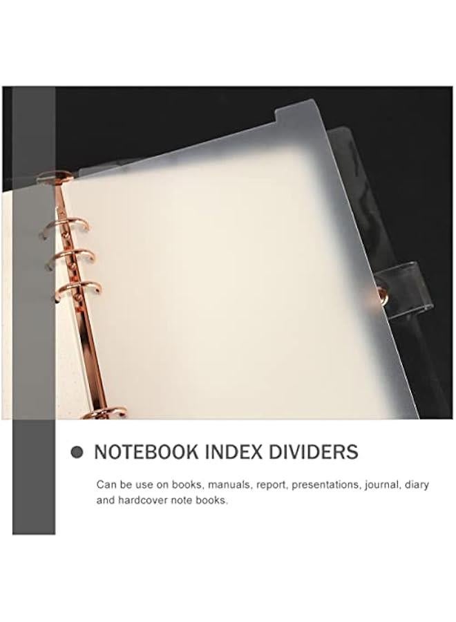 Arabest A5 Plastic Folder Divider Tabs with Removable Adhesive for Professional Binders and Planner Inserts  - Image 4