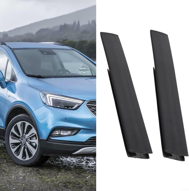 Roof Exterior Trim Drip Molding Front Pair for Buick for ENCORE 2013-2021 for CHEVY for TRAX 2015-2021 for OPEL for MOKKA 2015-2021 Black ABS Plastic OE 42577928 42577929 Direct Fit - Image 4