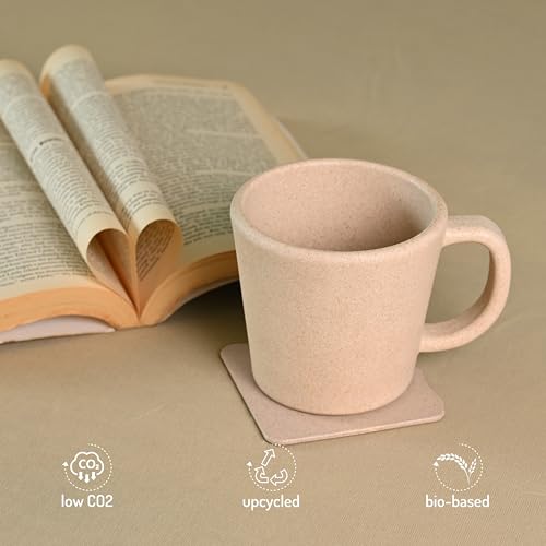 Eha Earth-Friendly Mother's Day & Birthday Gifts | Wedding Gift Set | 2 Coffee Mugs | 375 ml | Made with Rice Husk | Inno-Sand - Image 3