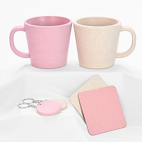 Eha Earth-Friendly Mother's Day & Birthday Gifts | Wedding Gift Set | 2 Coffee Mugs | 375 ml | Made with Rice Husk | Inno-Sand - Image 1