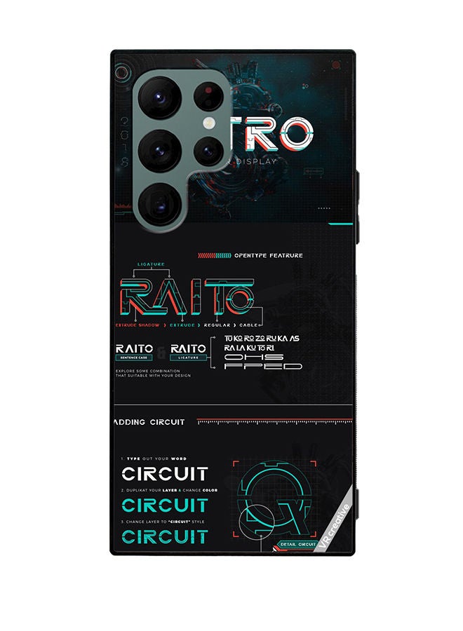 VR CREATIVE Protective Case Cover For Samsung Galaxy S22 Ultra 5G Multicolur Design Multicolour - Image 1