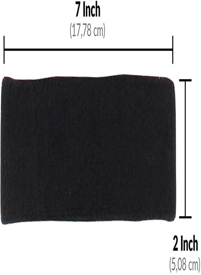 Gmefvr Sports Sweatband Headband & Wristband | Stretch, Soft, Sweat-Absorbing Cotton Blend | Gym, Running, Tennis, Basketball, Yoga | Unisex, Non-Slip, Washable (Headband + Wristband Black) - Image 5