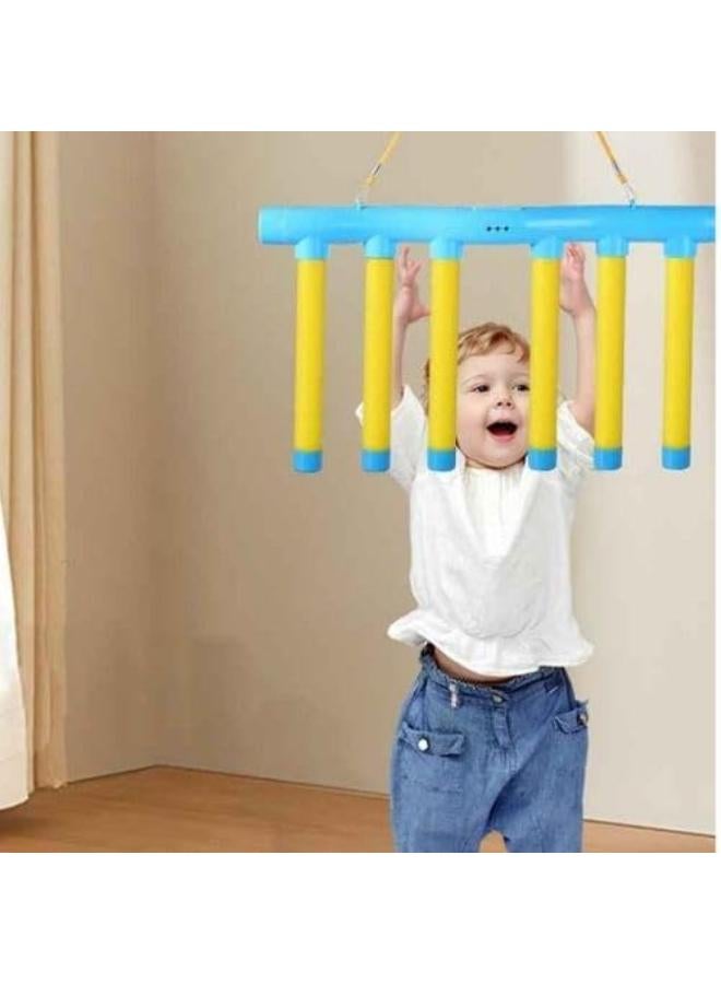Falling Sticks Catching Game Toy Hand Eye Coordination Training Toy for Kids Yellow and Blue