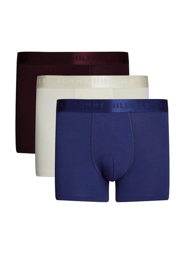 TOMMY HILFIGER 3 Pack Logo Band Trunks