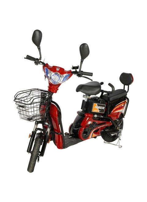 Electrical Bike With Grocery Basket With Strong Battery Red Tyre Size 14 Red
