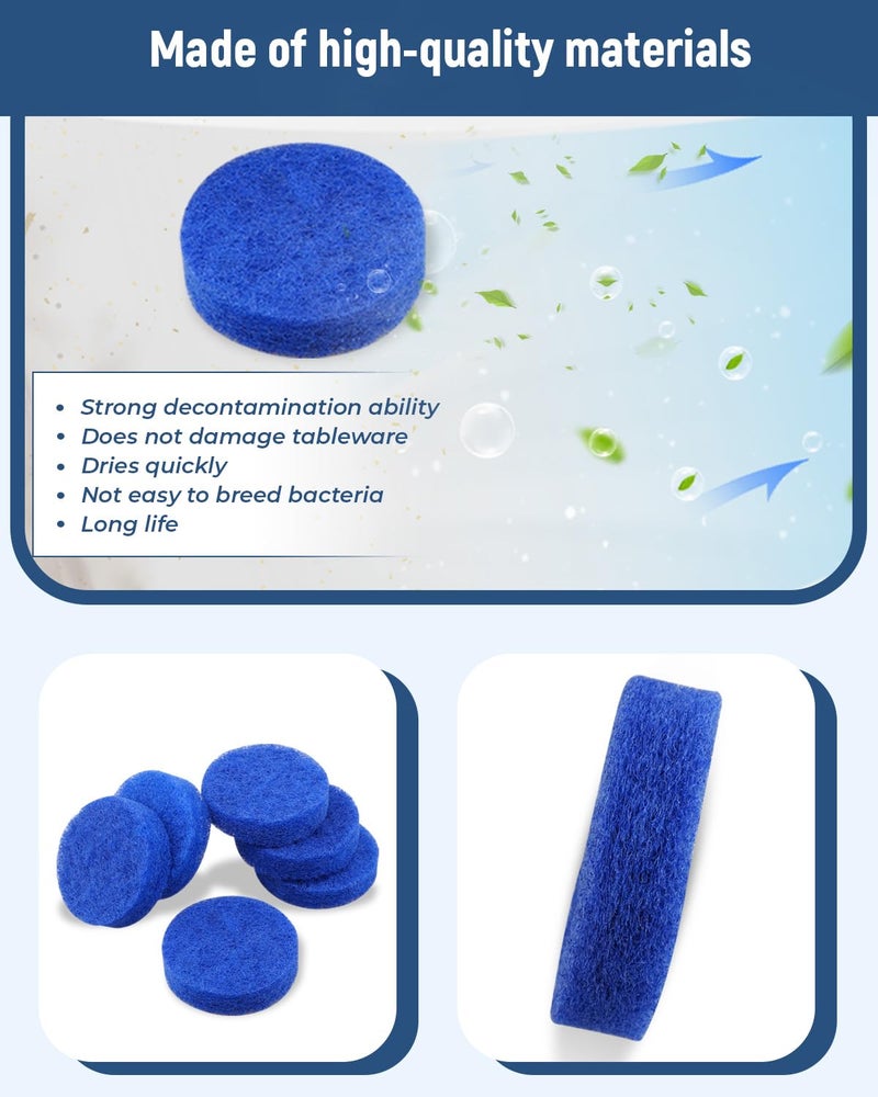 Nahntaipy 6PCS Scrub Pad Fit for Black & Decker PKS160 Power Scrubber, Power Scrubber Scrub Pad Replaces 90511586 Blue - Image 3