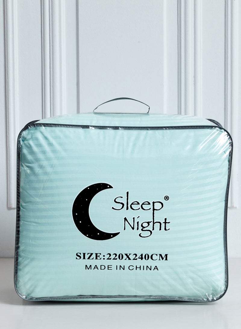 Sleep night Hotel Stripe Comforter Set with Polyester Filling Soft and Lightweight Suitable for All Season - Image 5