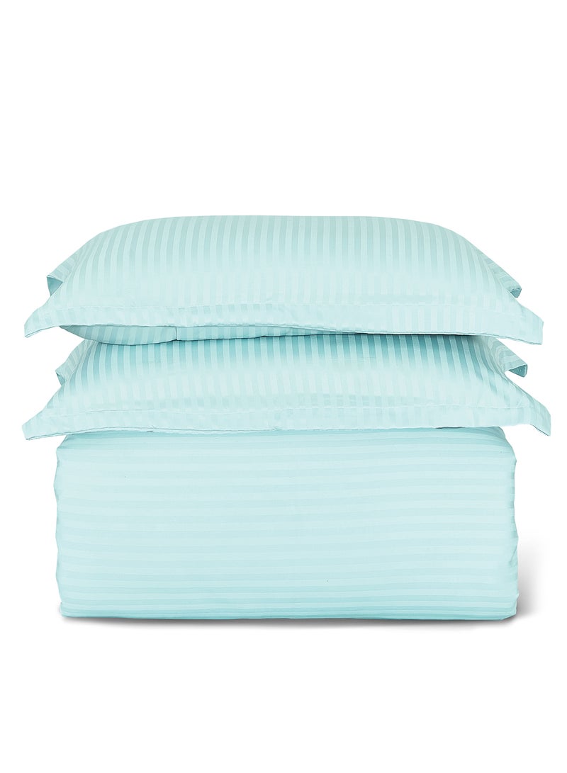 Sleep night Hotel Stripe Comforter Set with Polyester Filling Soft and Lightweight Suitable for All Season - Image 2