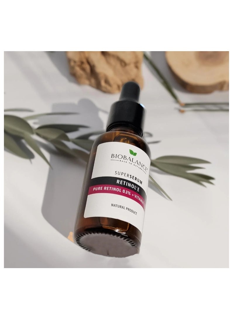 بايو بالانس سيروم بيوبالانس سوبر ريتينول إي 30 مل - ريتينول نقي 0.3% + فيتامين إي 2% سيروم لشد البشرة وتنعيمها - Image 5