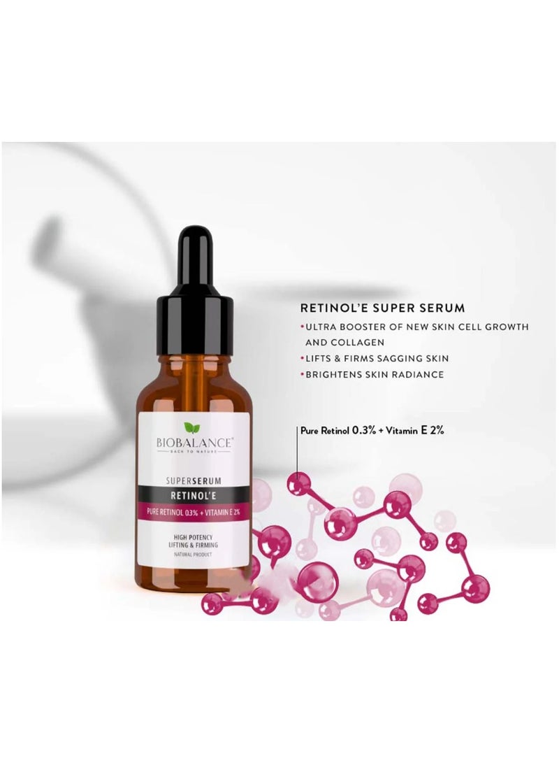 بايو بالانس سيروم بيوبالانس سوبر ريتينول إي 30 مل - ريتينول نقي 0.3% + فيتامين إي 2% سيروم لشد البشرة وتنعيمها - Image 3