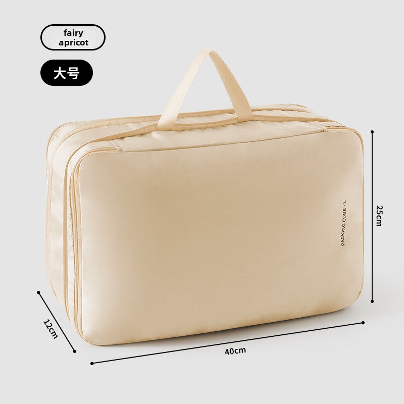 Travel Compression Down Jacket Organizer apricot large