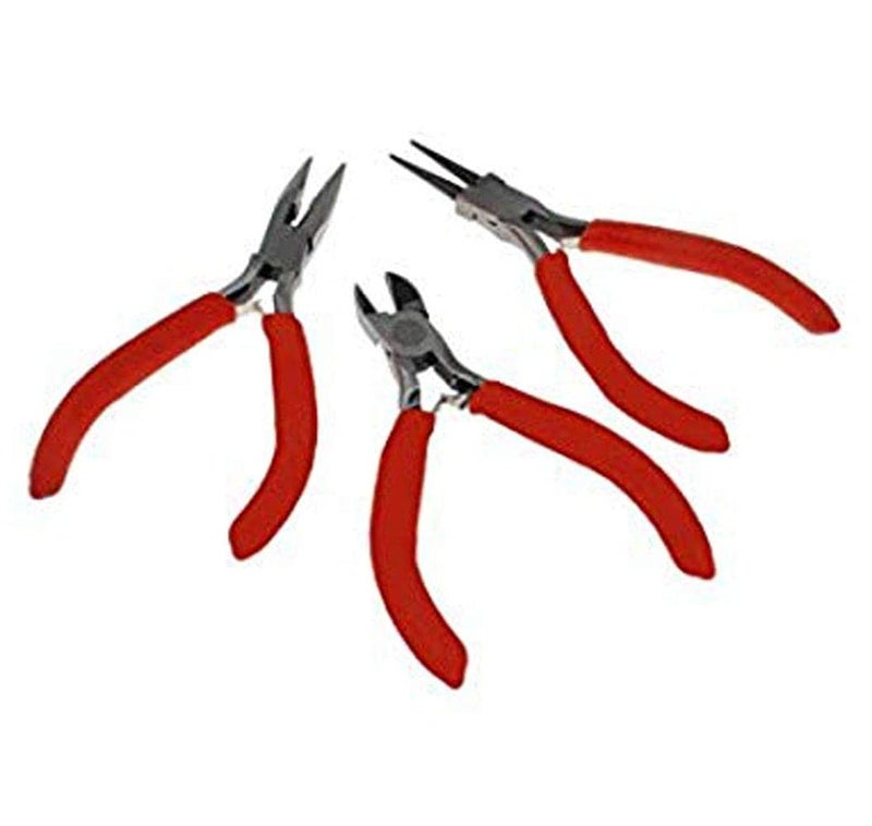Diy Crafts CTDIYHI47292 Stainless Steel Needle Nose Pliers for Jewelery Making for Works 1 Pack of 3 Multicolor - Image 2