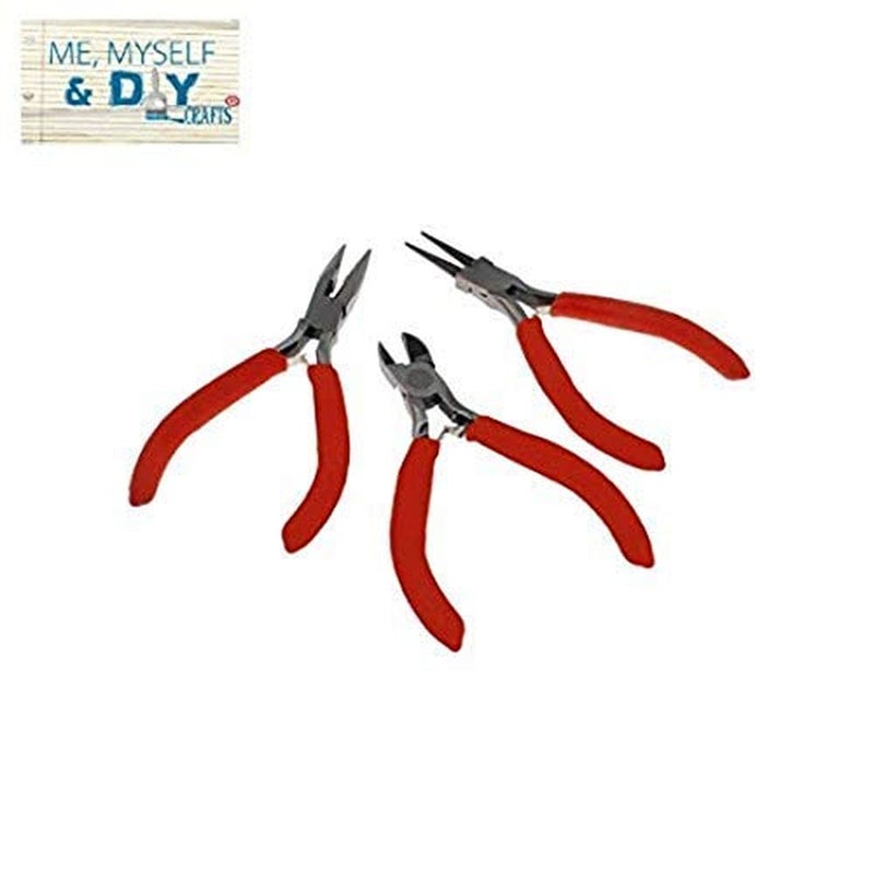 Diy Crafts CTDIYHI47292 Stainless Steel Needle Nose Pliers for Jewelery Making for Works 1 Pack of 3 Multicolor - Image 5