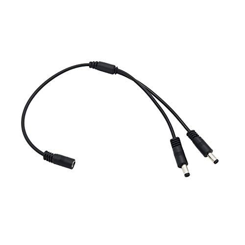 Electronicspices Electronic Spices DC Female To 2 Male dc y splitter cable Male Female Plug DC Power cable For CCTV Security - Multicolored - Image 1