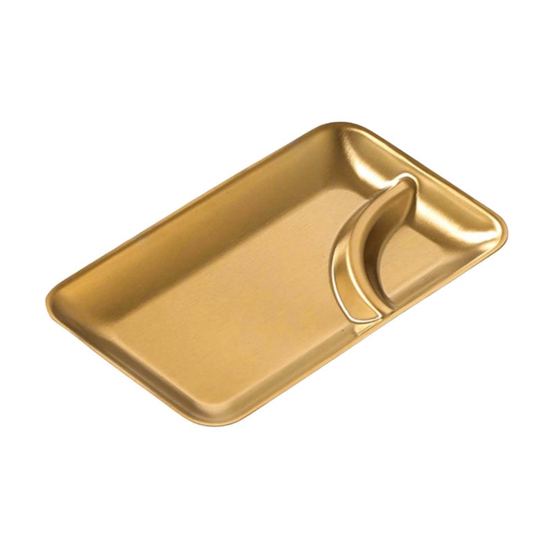 Gold Stainless Steel Snack Serving Plate For Food Arrangement Family Gatherings Buffet Displays - Image 2