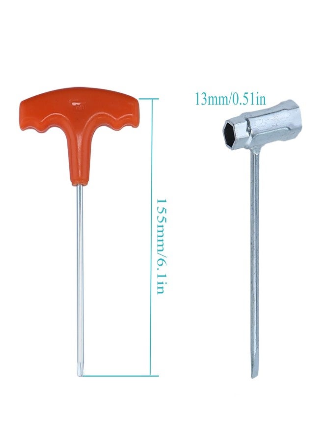 Atunee Chainsaw T Wrench 19mm x 13mm and T-Handle T27 Torx Screwdriver Kit for Husqvarna Stihl - Image 2