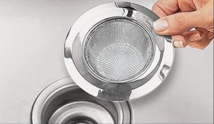 Ganesh Stainless Steel Sink Strainer Kitchen Drain Basin Basket Filter Stopper Drainer/Jali | 10 W x 10 H Millimeters - Image 4