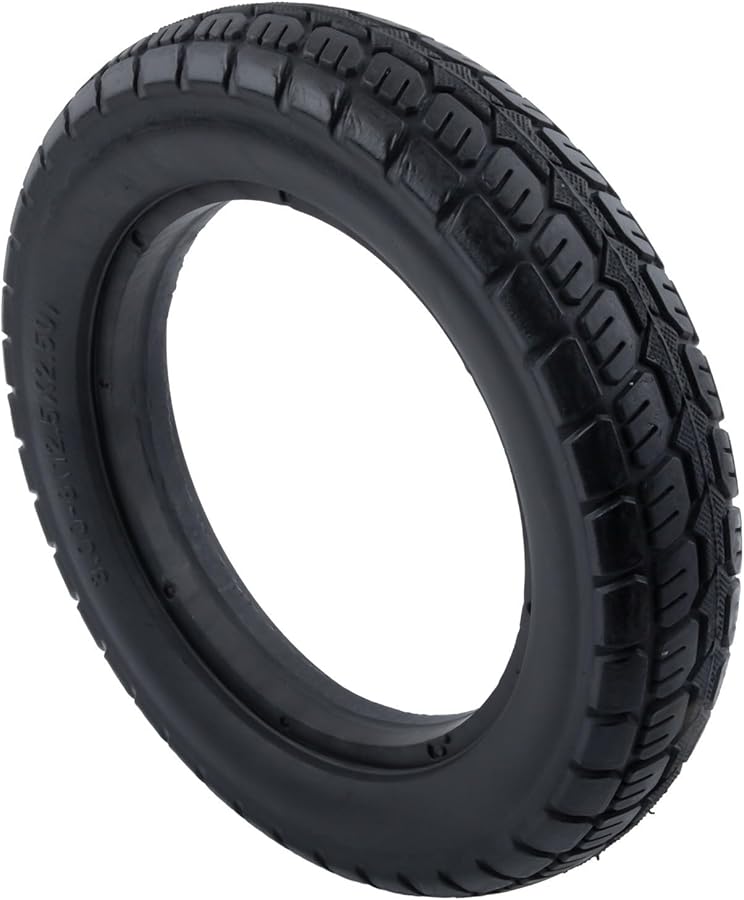 Heavy Duty 12 1 2x2 1 4 Solid Black Tire Spare Wheel For Electric Scooters And E Bikes - Image 3