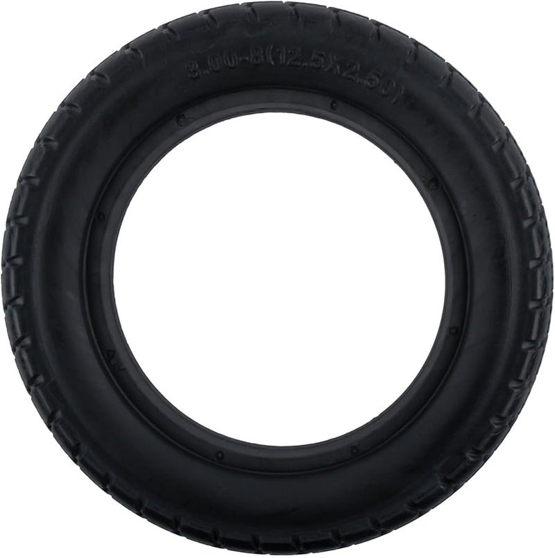 Heavy Duty 12 1 2x2 1 4 Solid Black Tire Spare Wheel For Electric Scooters And E Bikes - Image 2
