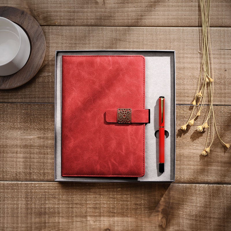 Guofeng Annual Meeting Notebook Gift Box Office Notepad Printable Logo Business Company Meeting Customer Teachers And Students - Image 1