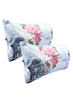 snooze Fitted Bed Sheet set 3pcs, 160*200 cm+ Free 2 Pillowcases, Swan design  - Image 3