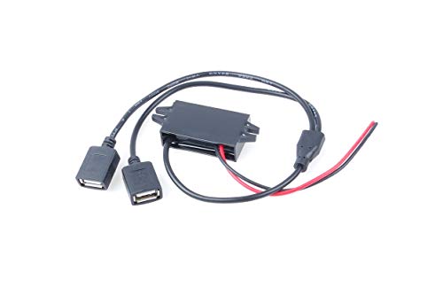 KNACRO DC-DC 12V to 5V 3A 15W Step-Down Power Supply Module Car Power Converter Module Dual USB Female Socket (Dual USB Female) - Image 5