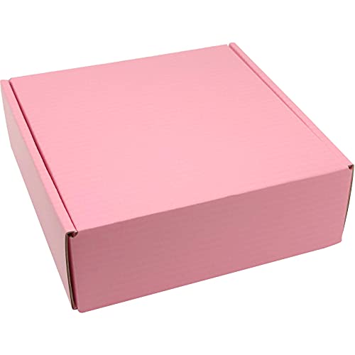 Lmuze Small Pink Shipping Boxes for Small Business Pack of 25-6x6x2 inches Cardboard Corrugated Mailer Boxes for Shipping Packaging Craft Gifts Giving Products - Image 5