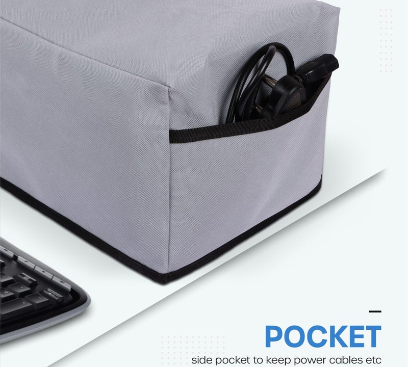 CRASOME Dust & Water Proof Printer Cover for HP Smart Tank All-in-One 520 / 525 (Grey) - Image 4