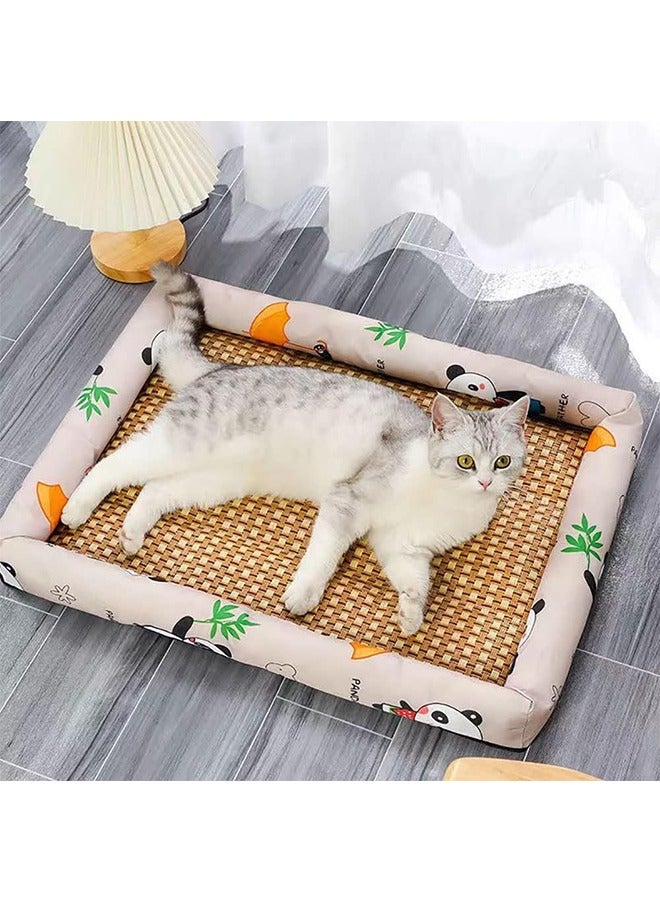 Dog Cooling Mat Summer Pet Ice Pad Bed for Cats and Small Dogs Cool, Comfortable and Breathable 30 x 40cm - Image 1