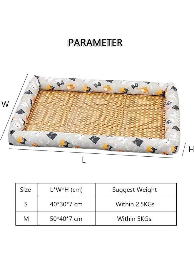 Dog Cooling Mat Summer Pet Ice Pad Bed for Cats and Small Dogs Cool, Comfortable and Breathable 30 x 40cm - Image 2
