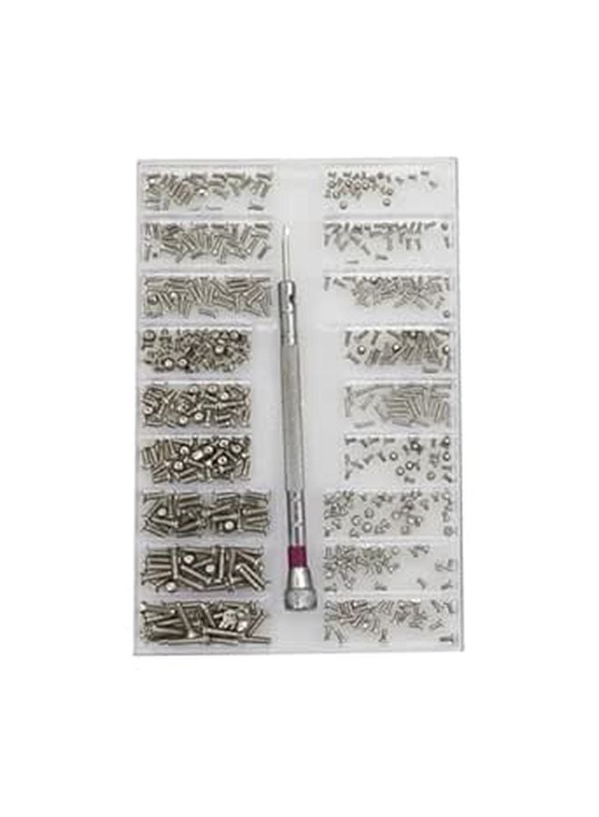 Miniature Screw Kit For Glasses Watches Electronics With Organized Storage Case - Image 1