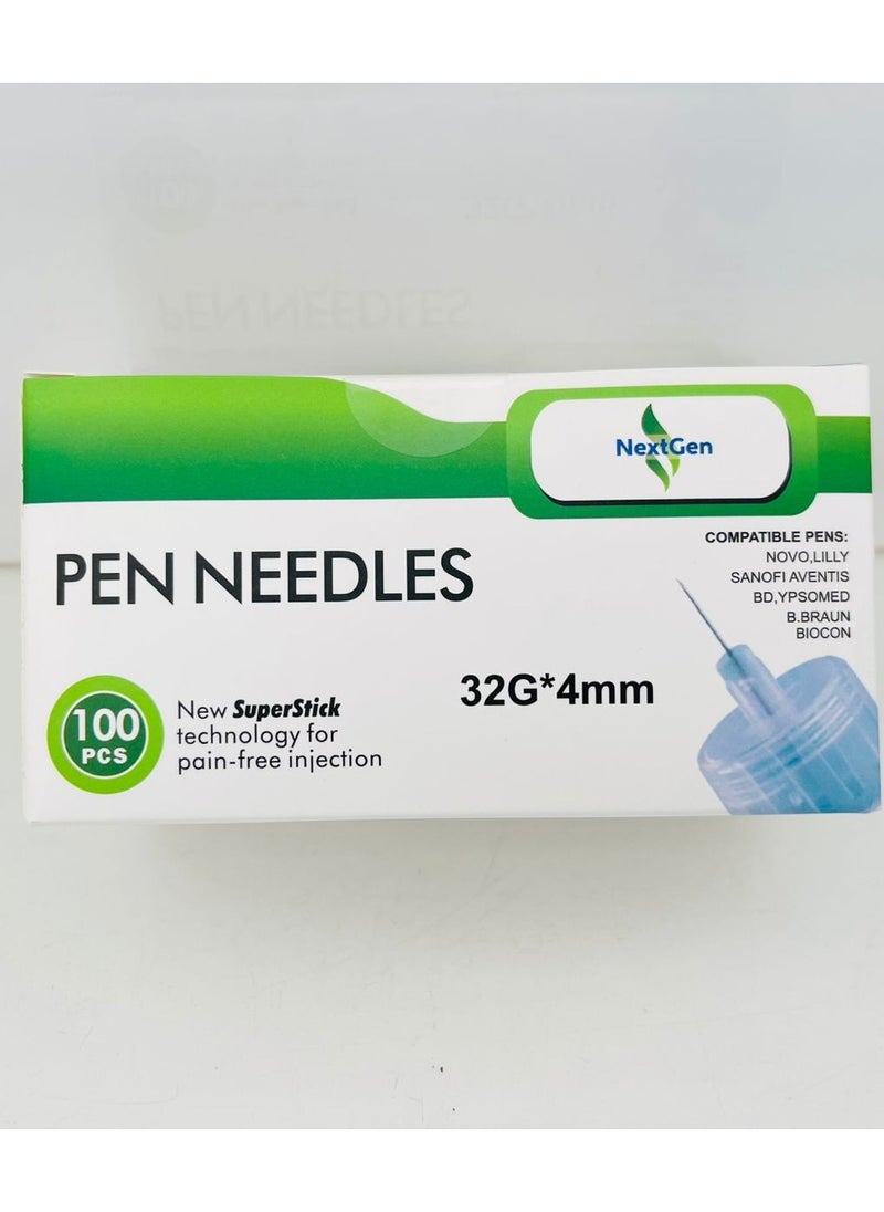 General Nextgen Insulin Needles 32G No. 4Mm 100'S 
