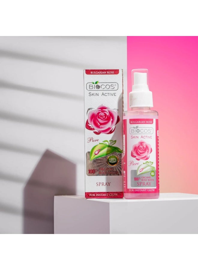 BIOCOS Organic Rose Water Spray – Hydrating Toner, Reduces Redness & Tightens – Pack of 3 - Image 3