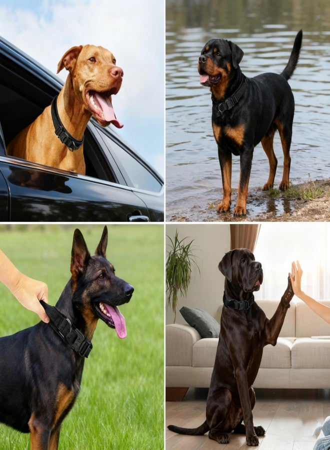 TZWXHDM Tactical Dog Collar, Heavy Duty Adjustable Military Training Nylon Dog Collar with Control Handle for Small to Large Dogs - Image 4