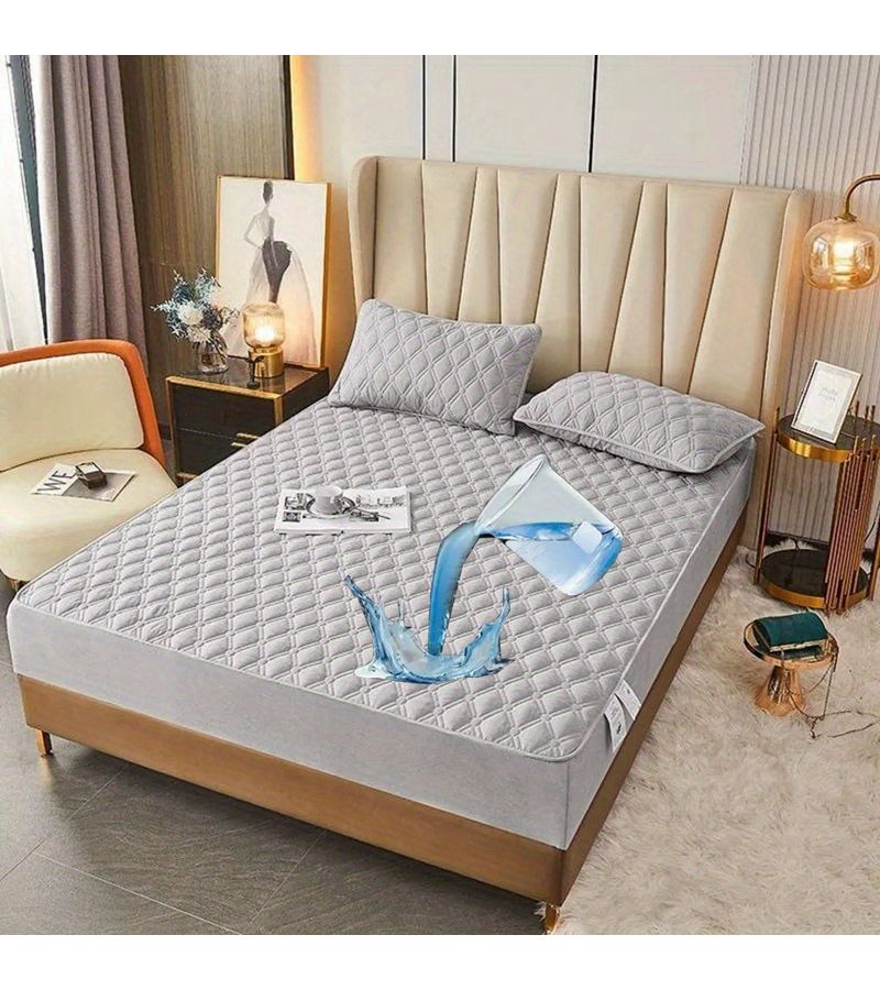 Fitted Sheet Mattress Protector Coffee Brown 70 87 Inch by 78 74 Inch All Season Soft Bed Sheet Deep Pocket Design Suitable for Bedroom Guest Room - Image 4