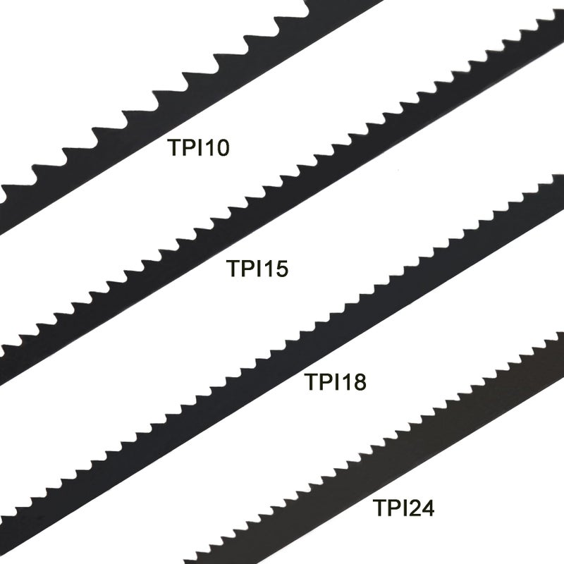 YullSorom 5-Inch Scroll Saw Blade Pin End Replacement 48Pack for Wood, High Carbon Steel(24TPI, 18TPIï¼Œ15 TPI, 10TPI 12pcs Each) - Image 2