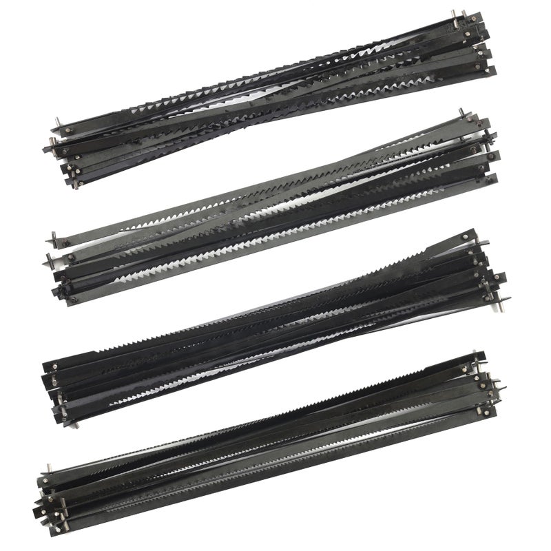 YullSorom 5-Inch Scroll Saw Blade Pin End Replacement 48Pack for Wood, High Carbon Steel(24TPI, 18TPIï¼Œ15 TPI, 10TPI 12pcs Each) - Image 1