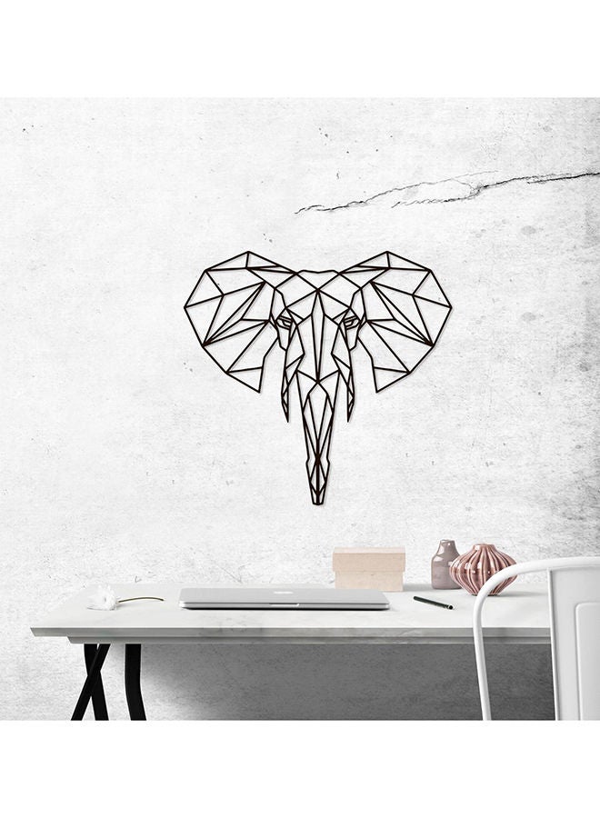Geometric Elephant Head Wall Art