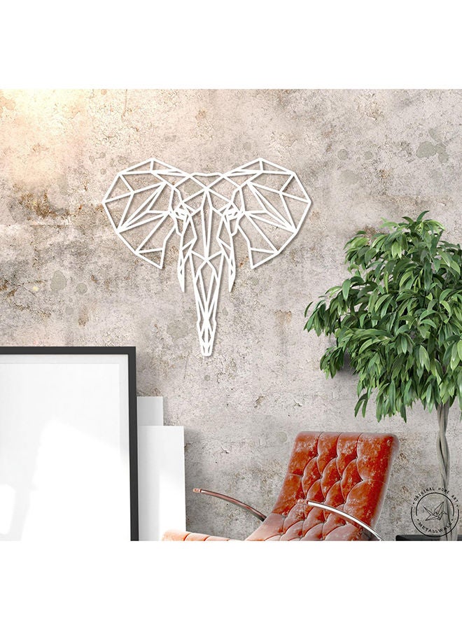 Geometric Elephant Head Wall Art