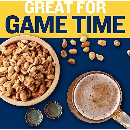 PLANTERS Peanuts, Dry Roasted Peanuts, Lightly Salted Snack Mix, Snacks for Adults - 16 oz. Jars, Pack of 12 PLANTERS Nuts - Image 4