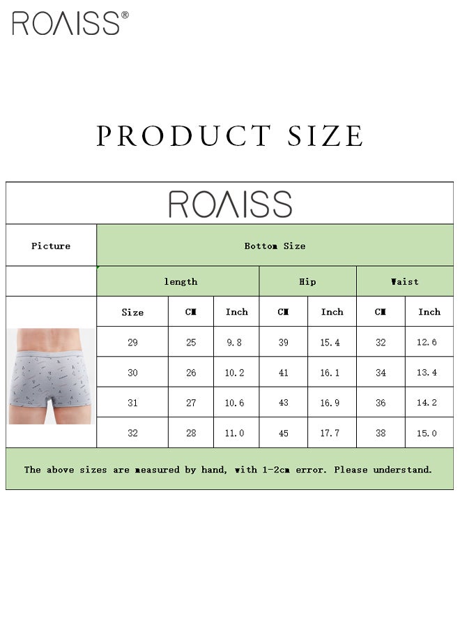 طقم مكون من 4 قطع من الملابس الداخلية المطبوعة من القطن الخالص للرجال، ملابس داخلية مريحة ومسامية للارتداء اليومي - pzsku/ZAFEF38230B97E8B84D9EZ/45/_/1704511117/88d199a2-b338-4318-acce-a9a80638f9fa