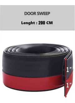 Generic Door Draft Stopper, 200 cm Total Length Under Door Seal, Dust and Noise Insulation for Exterior & Interior Doors  - Image 2