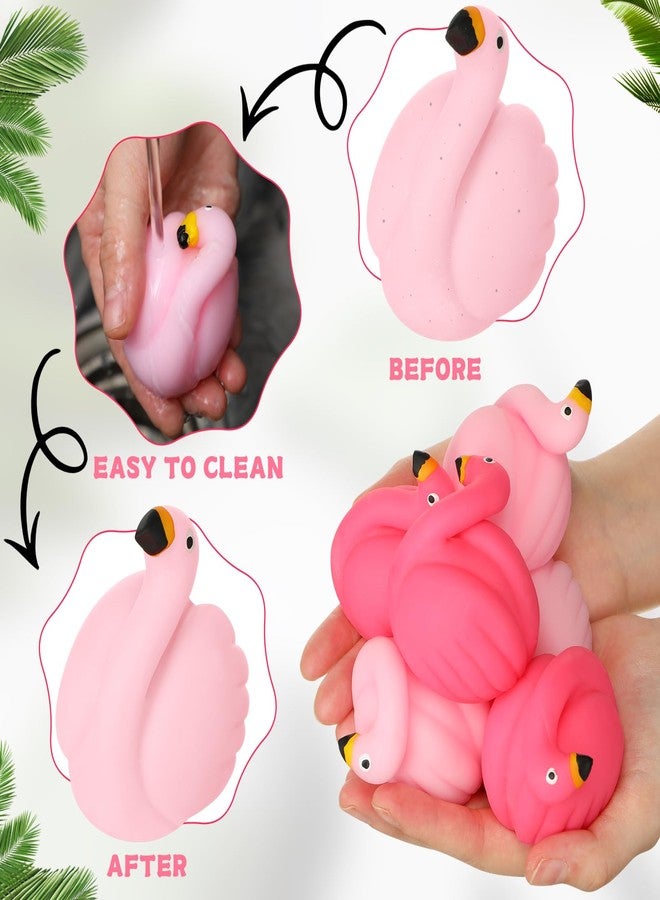Sratte 40 Pcs Flamingo Party Favors Flamingo Stress Balls Relaxable Stress Relief Toys for Girls Boys Summer Beach Tropical Pool Party Birthday Favors School Carnival Gifts - Image 3